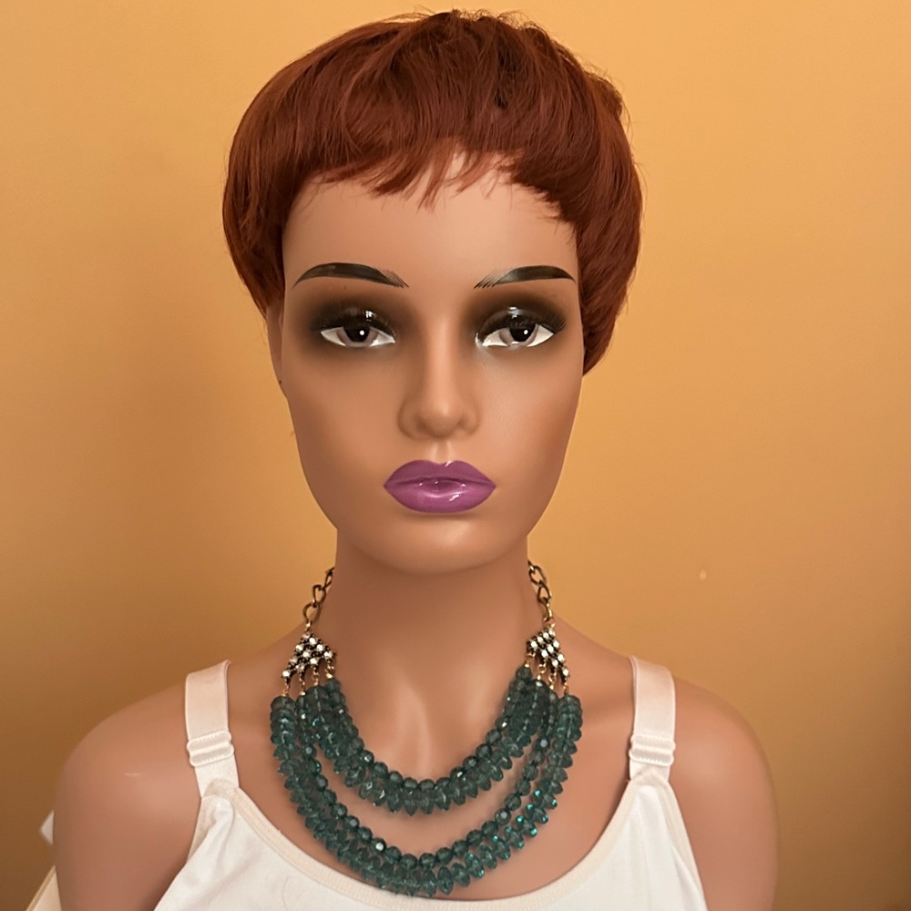Teal Beaded Statement Necklace